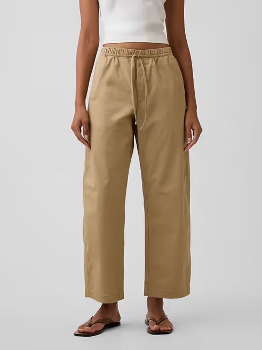 GAP Mid Rise Easy Barrel Khakis